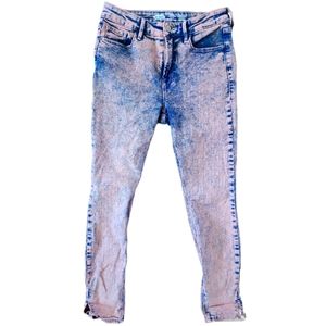 ROCKSTAR⭐️ Super Skinny Denim, Old Navy, Blue w/ Pink💙💓